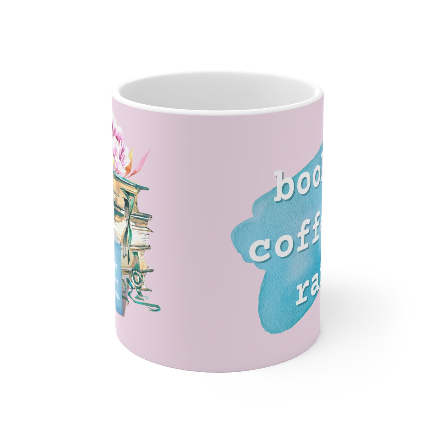 Tasse Kaffeebecher - books coffee rain - Keramiktasse - 325ml