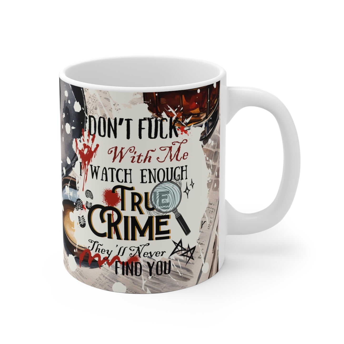 Tasse Kaffeebecher Crime - Keramiktasse 325ml
