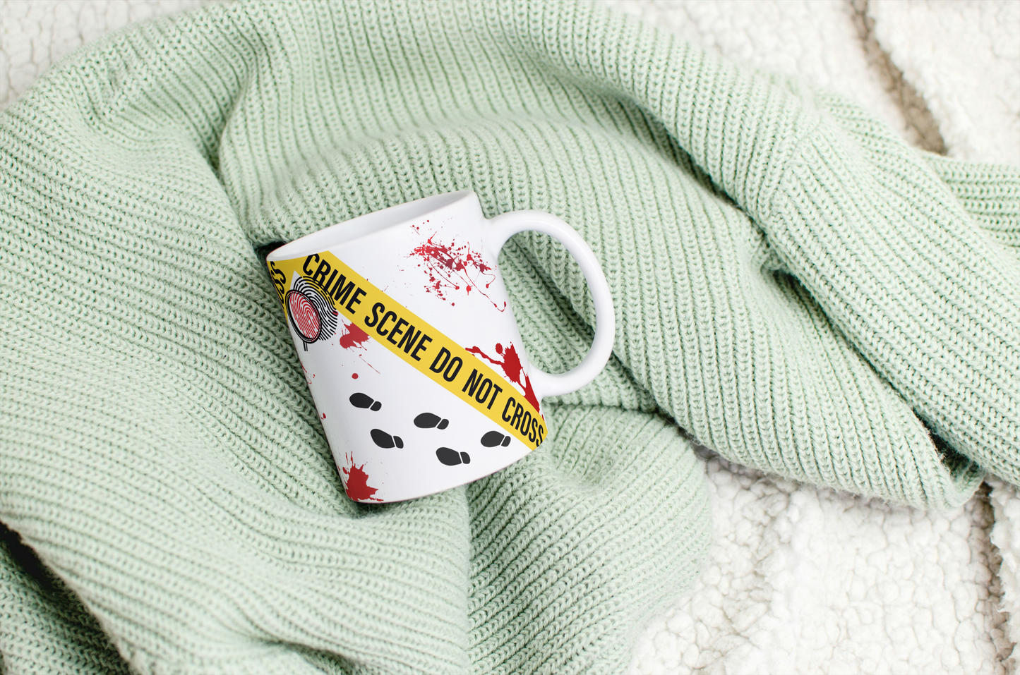 Tasse Kaffeebecher Keramik 325ml - Crime Scene