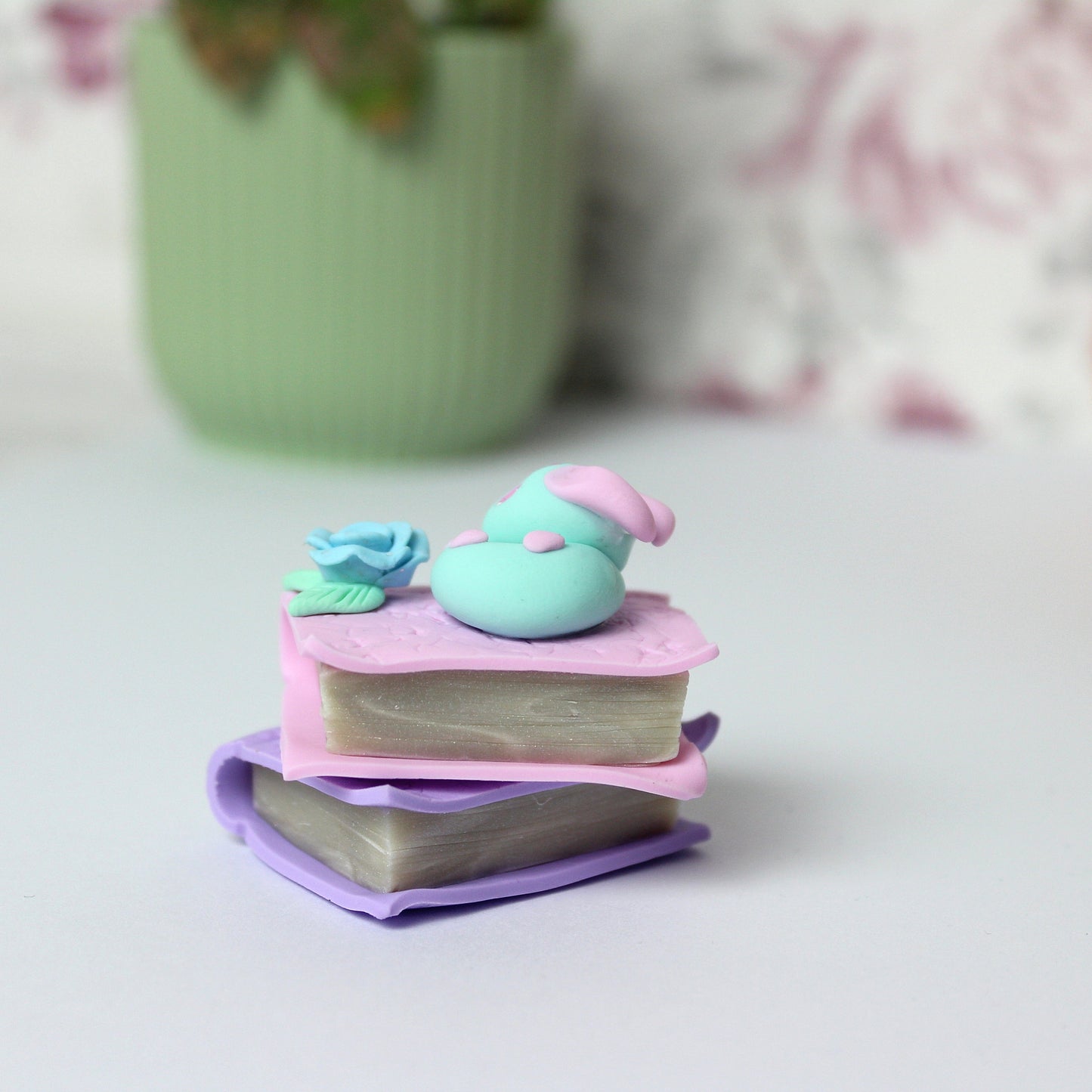 Deko Figur Drache pastell mintgrün - rosa - flieder