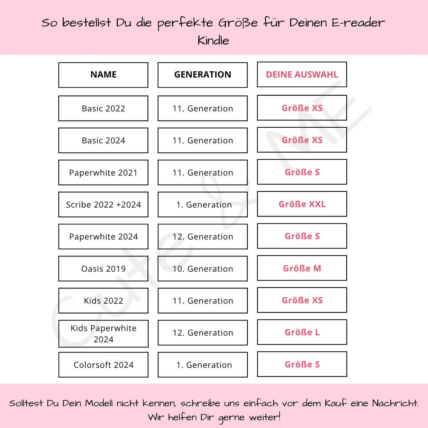E-Reader Hülle - Rosen rosa-weiß - passend für Kindle, Tolino, Kobo