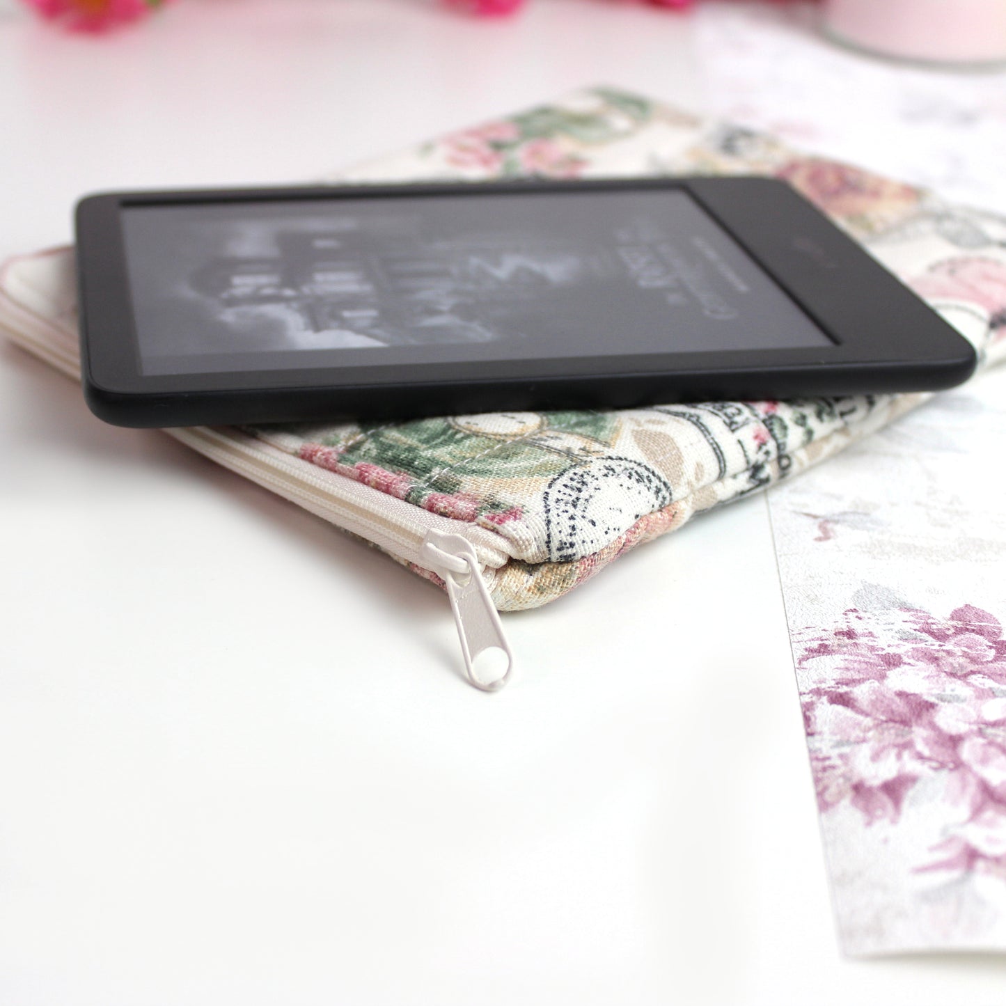E-Reader Hülle - romantisches vintage Design - passend für Kindle, Tolino, Kobo