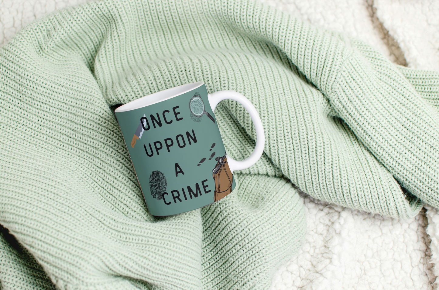 Tasse Kaffeebecher 325ml - Once uppon a Crime - Keramiktasse
