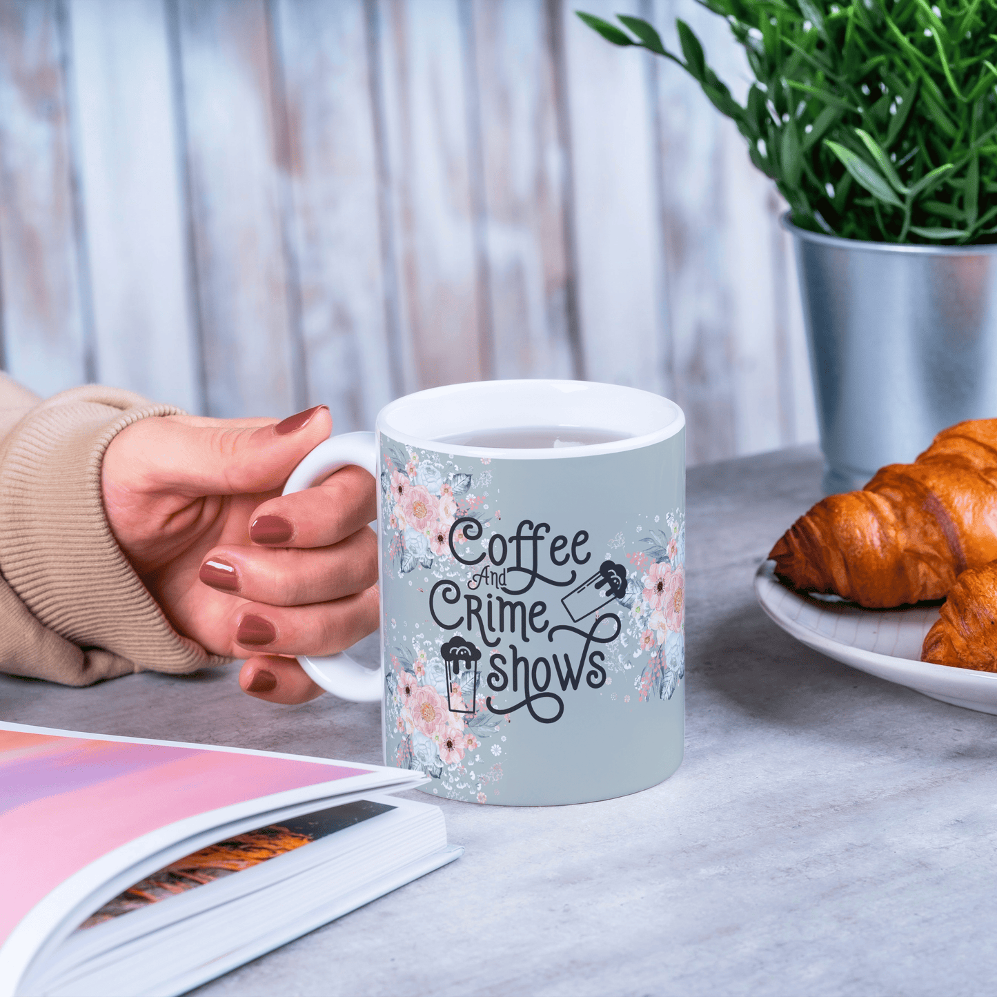 Tasse Kaffeebecher 325ml - Coffee and True Crime Shows