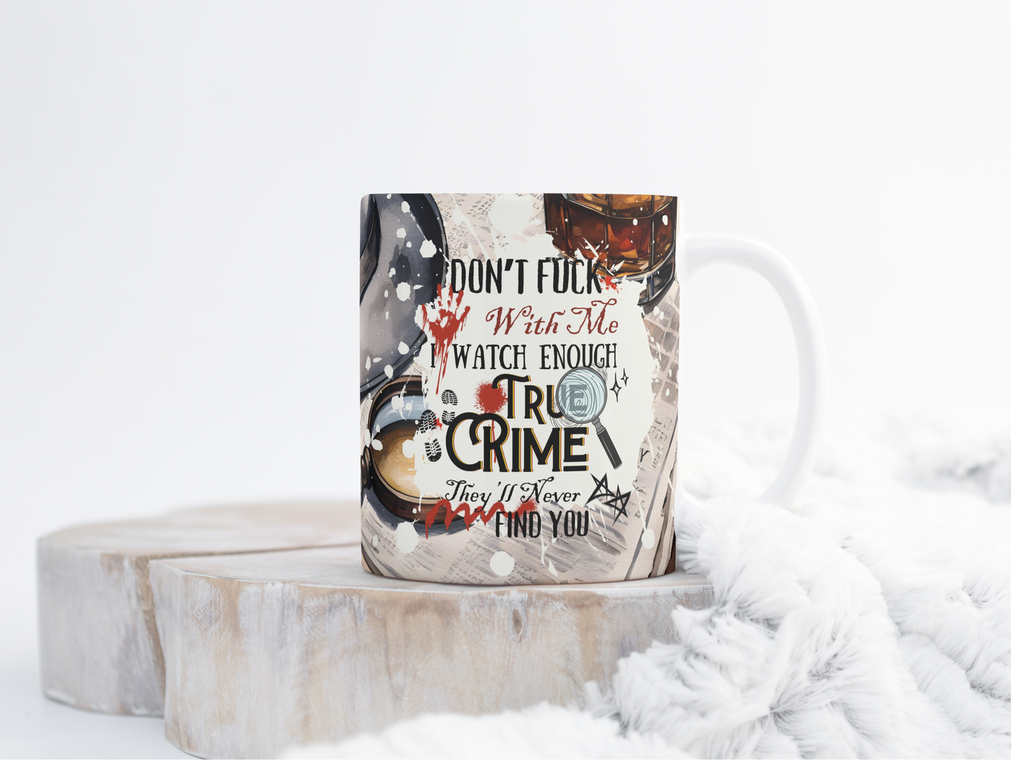 Tasse Kaffeebecher Crime - Keramiktasse 325ml