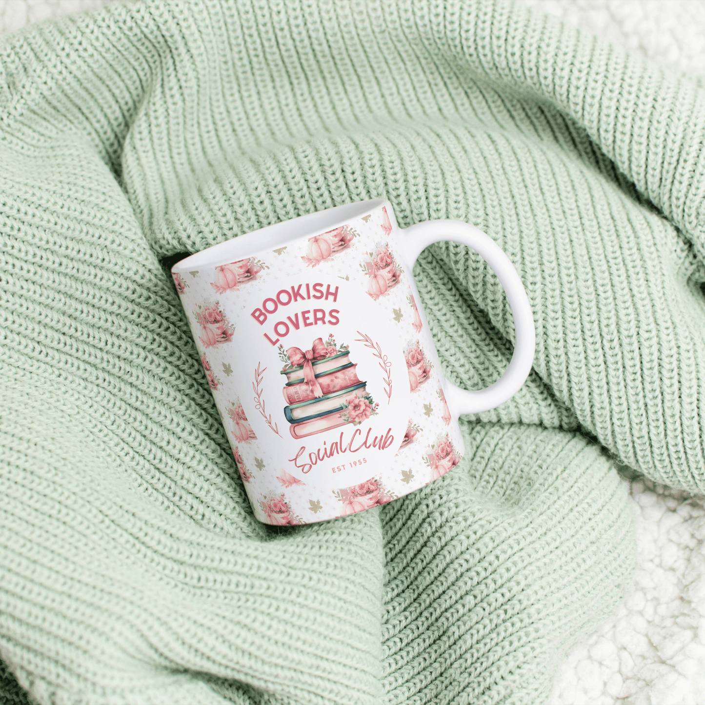 Tasse Kaffeetasse 325ml - Bookish Lovers Social Club - Keramiktasse