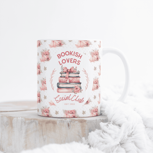 Tasse Kaffeetasse 325ml - Bookish Lovers Social Club - Keramiktasse