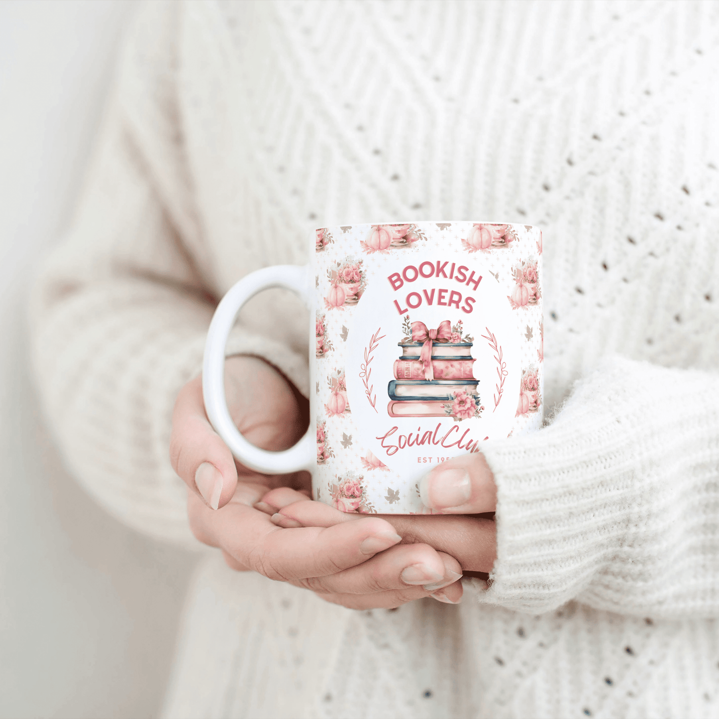 Tasse Kaffeetasse 325ml - Bookish Lovers Social Club - Keramiktasse