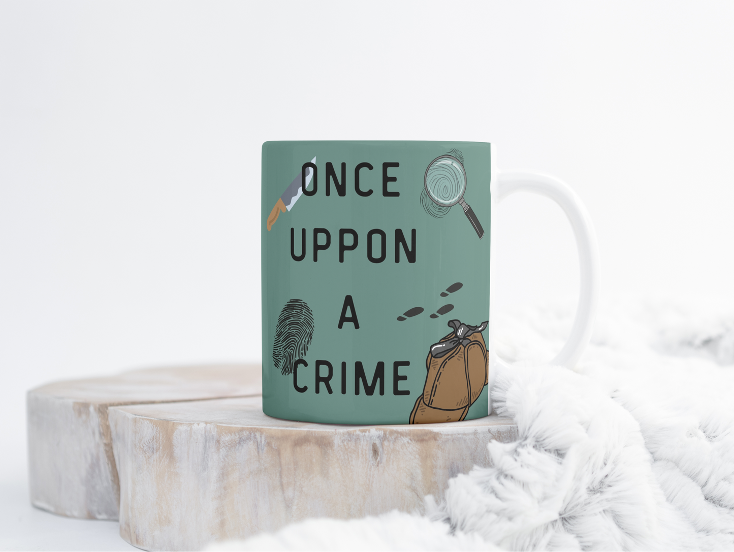 Tasse Kaffeebecher 325ml - Once uppon a Crime - Keramiktasse