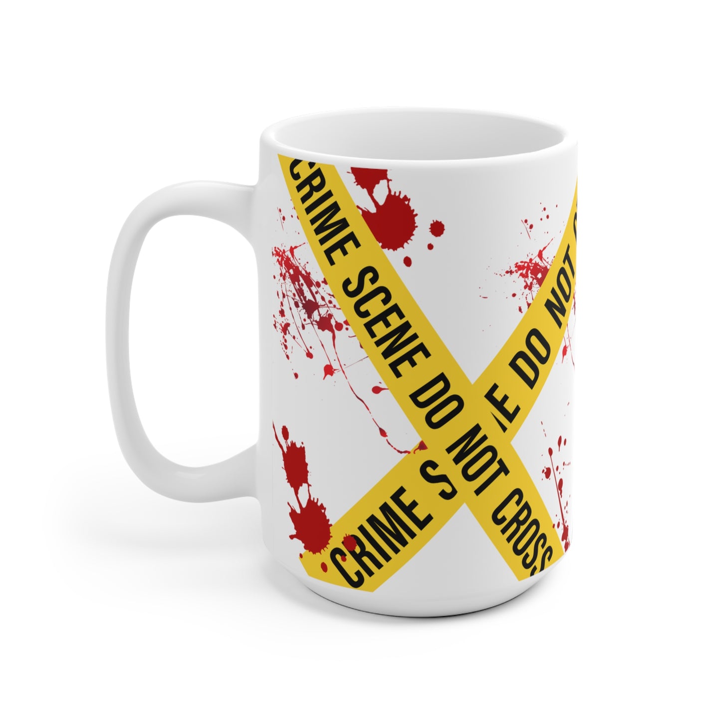 Crime Scene Kaffeetasse für Krimiliebhaber