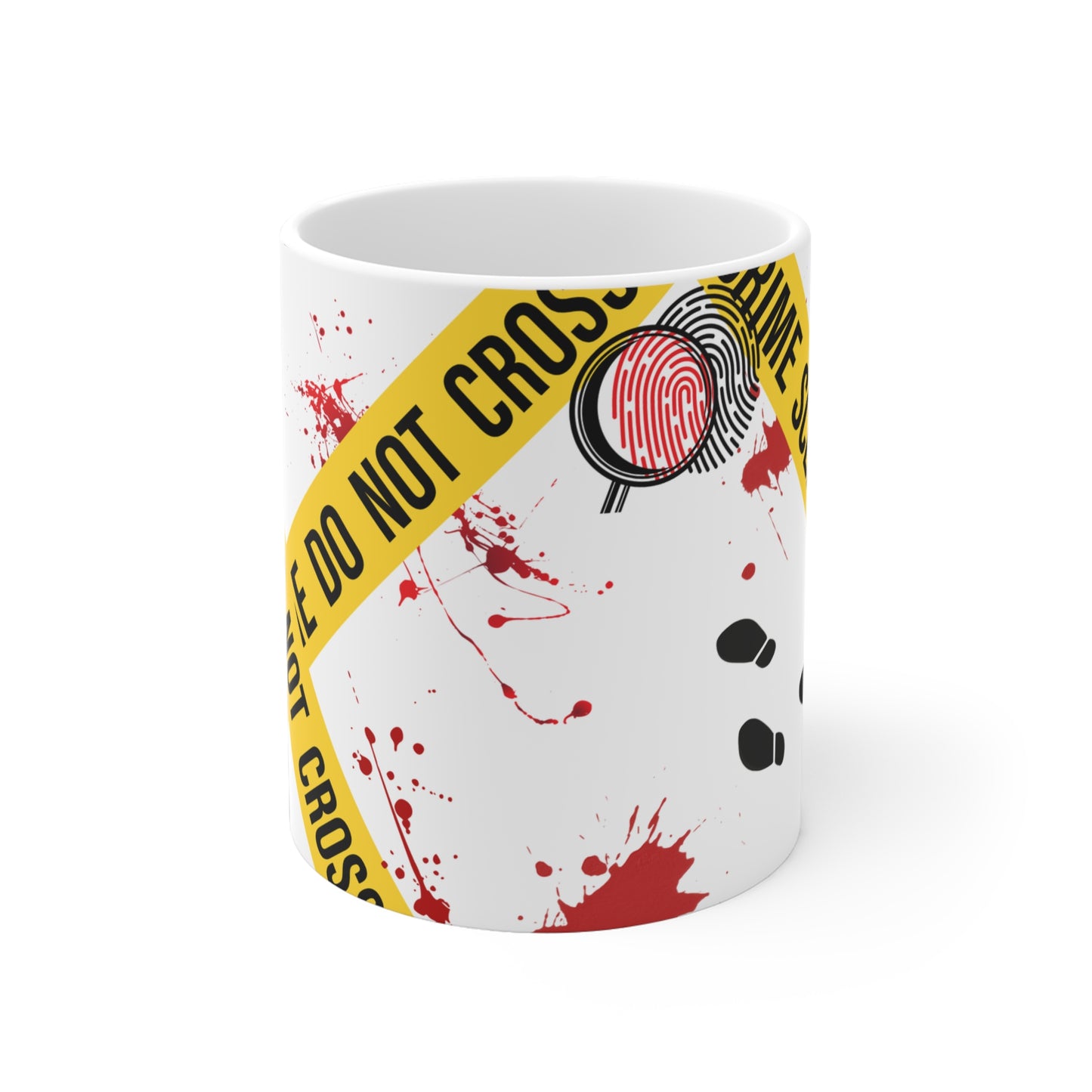 Crime Scene Kaffeetasse für Krimiliebhaber