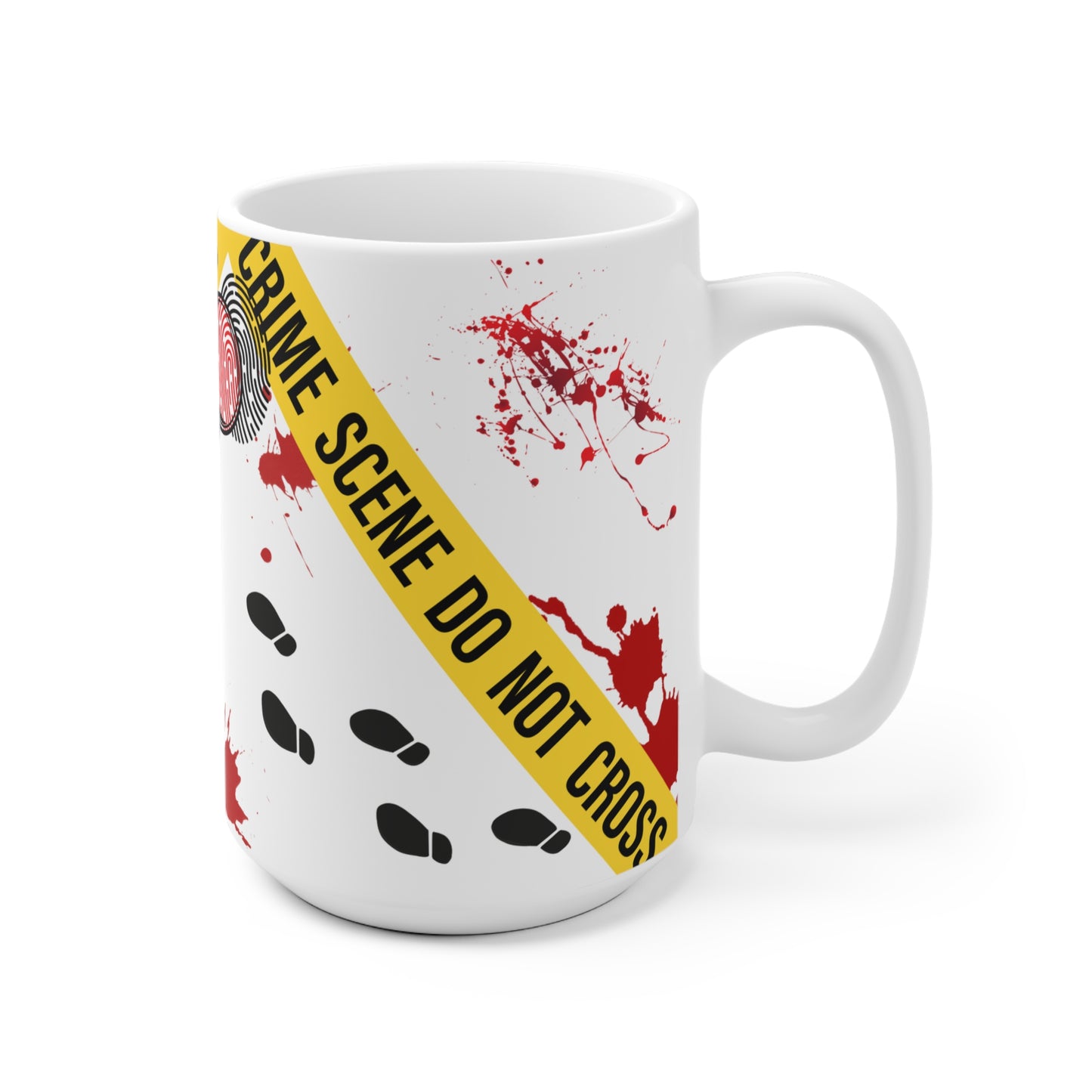 Crime Scene Kaffeetasse für Krimiliebhaber