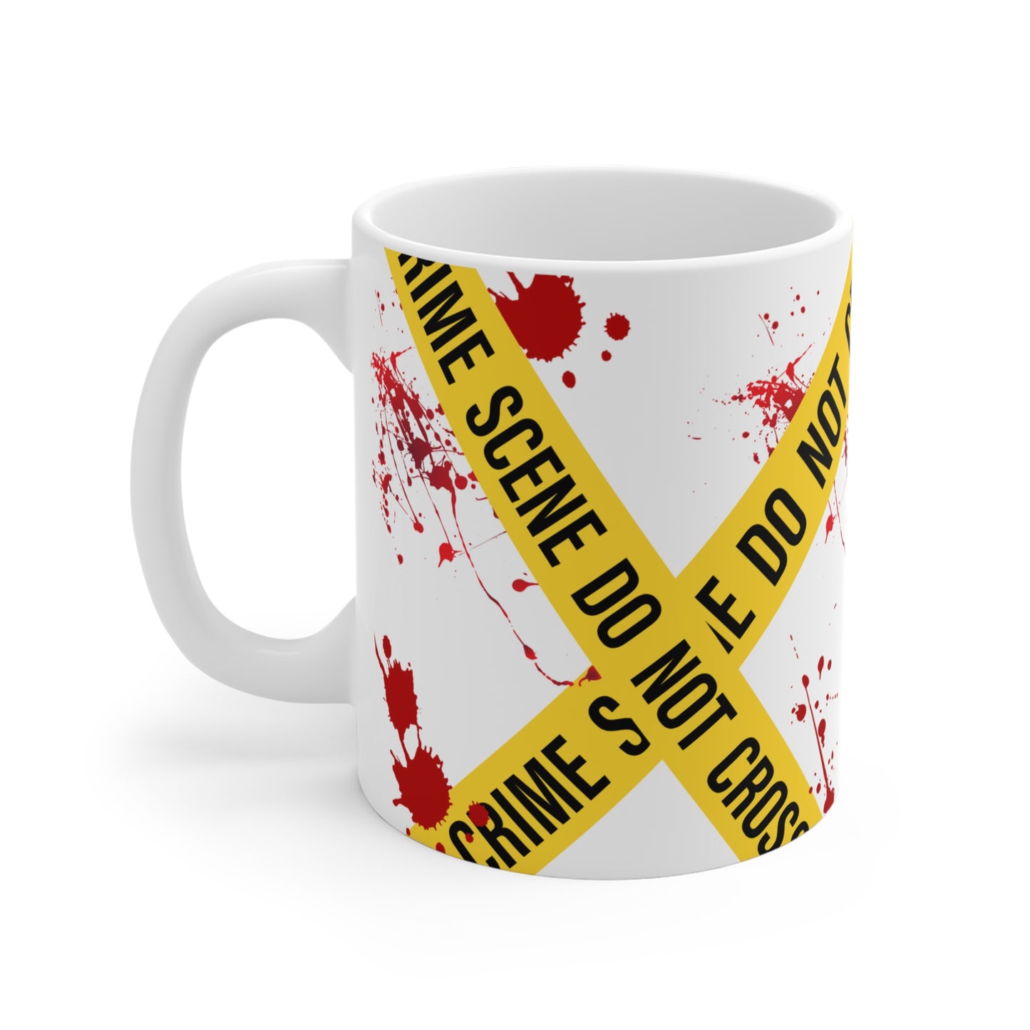 Crime Scene Kaffeetasse für Krimiliebhaber