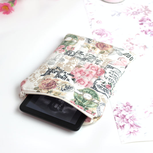 E-Reader Hülle - romantisches vintage Design - passend für Kindle, Tolino, Kobo